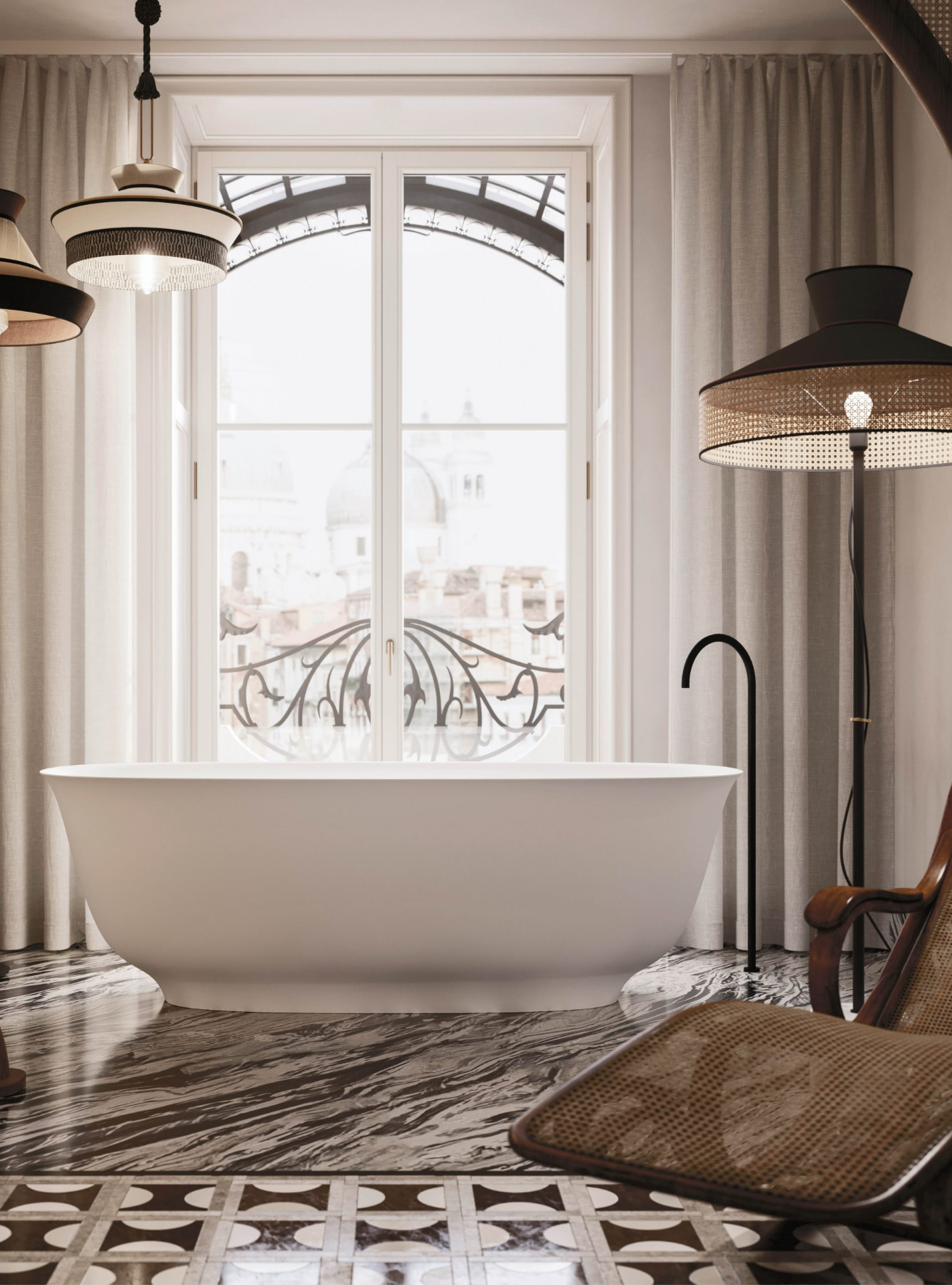 Dettaglio di un bagno su misura Monlab